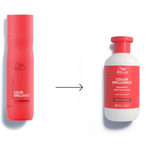Wella Professionals Invigo Color Brilliance &amp;scaron;ampon za normalne do goste lase za za&amp;scaron;čito barve 300 ml Slike