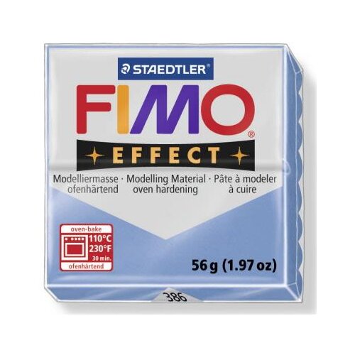 FIMO Effect polimerna masa 386, blue agate, 56g, (20631619) Slike