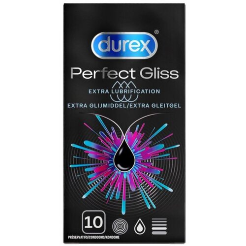 Durex Kondomi Perfect Gliss, 10 kosov Slike
