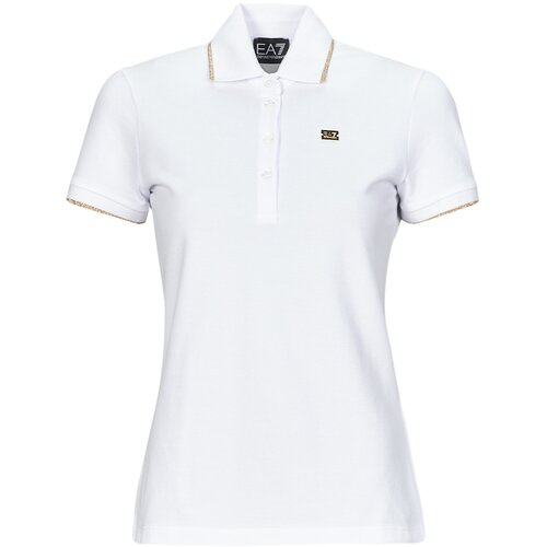 Ea7 Emporio Armani Polo majice kratki rokavi POLO Bela Slike