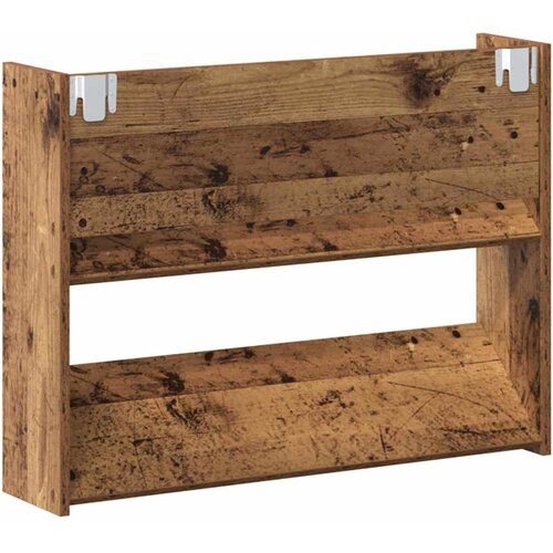  Ormar za cipele s policom 2 pcs Staro drvo 80 x 18 x 60 cm Slike