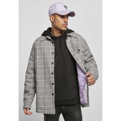 CS Plaid quilted shirt jacket black/white Slike