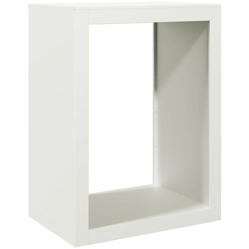 vidaXL stojalo za drva belo 60x40x80 cm jeklo, (21746673) Cene