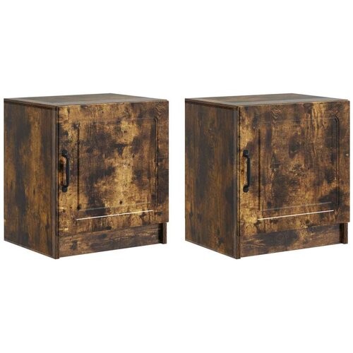  Noćni ormar 2 pcs Dimljeni hrast 43 x 34 5 x 47 cm Cene