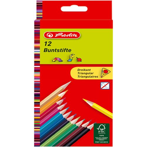 Herlitz Barvice Triangular, 12/1 Cene