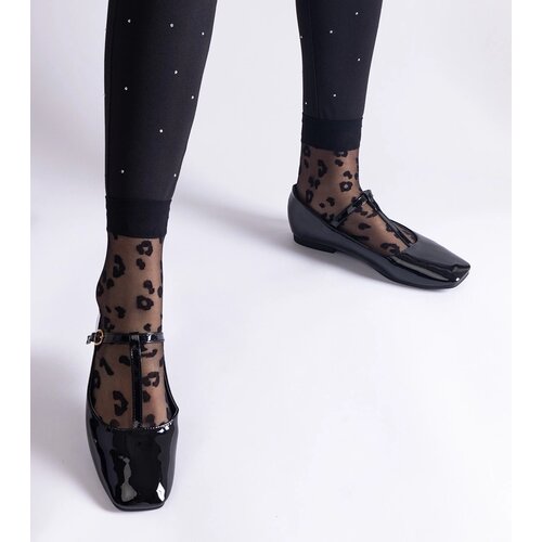 Gemre Black patent ballet flats with strap Marseille Cijene