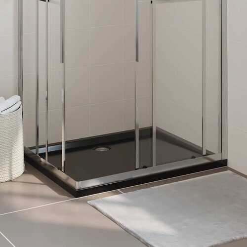  Pravokutna ABS tu&scaron;-kada crna 80 x 100 cm Cijene