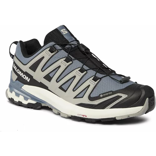 Salomon Trekking čevlji Xa Pro 3D V9 GORE-TEX L47270600 Flint Stone/Black/Ghost Gray