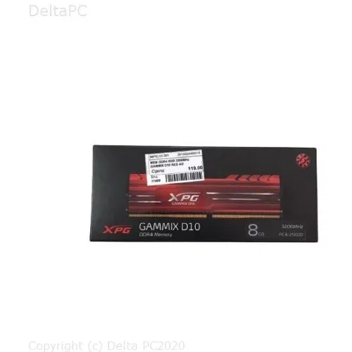MEM DDR4 8GB 3200MHz GAMMIX D10 RED AD