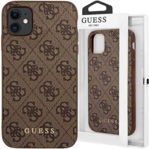 Guess OVITEK ZA IPHONE 11 XR 6.1 OVITEK RJAV TRD 4G LOGO, (21972182) Cene