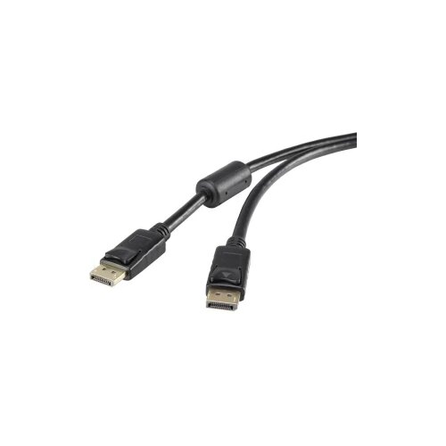 Renkforce DisplayPort priključni kabel [1x DisplayPort utikač - 1x DisplayPort utikač] 1.80 m crni Cijene