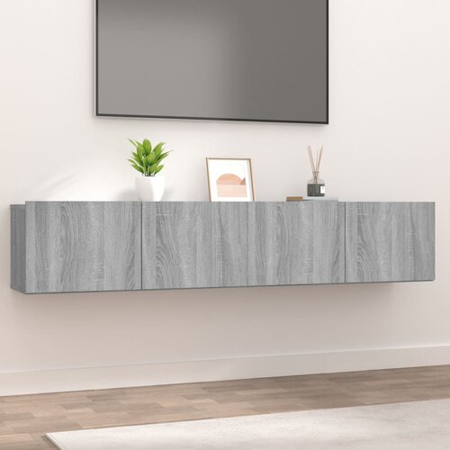 Furnova TV omarica 2 kosa siva sonoma 80x30x30 cm inženirski les, (21922817) Slike