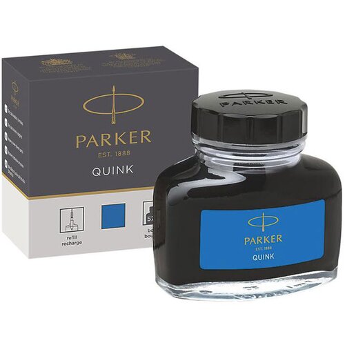 Parker Črnilo 57 ml, pralno, modro Slike