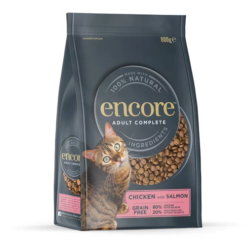 Encore Cat piščanec z lososom - Varčno pakiranje: 2 x 800 g