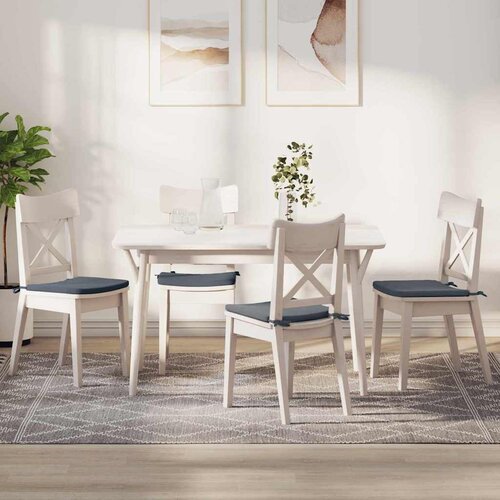  Jastučići za sjedenje 4 pcs Tamno siva 40 x 40 x 3 cm Baršun Cene