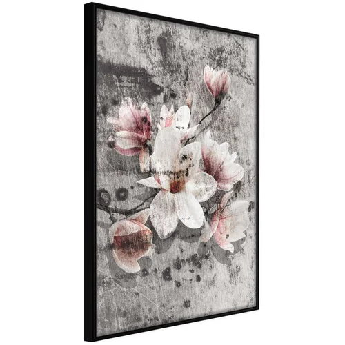  Poster - Flowers on Concrete 20x30