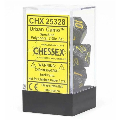 Chessex kockice - polyhedral - speckled - urban camo (7) Cene