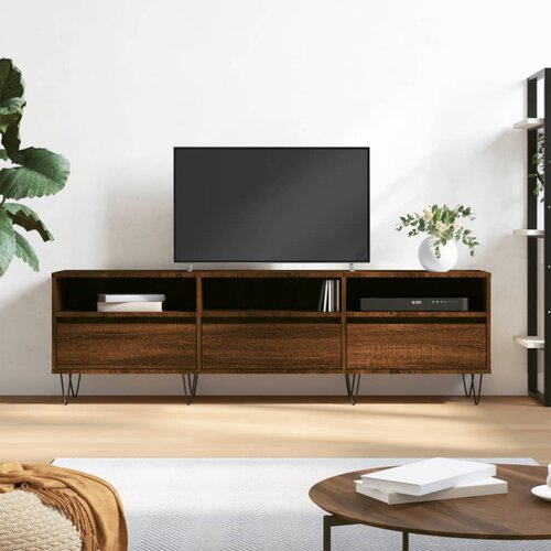 vidaXL TV omarica rjava hrast 150x30x44,5 cm inženirski les Cene