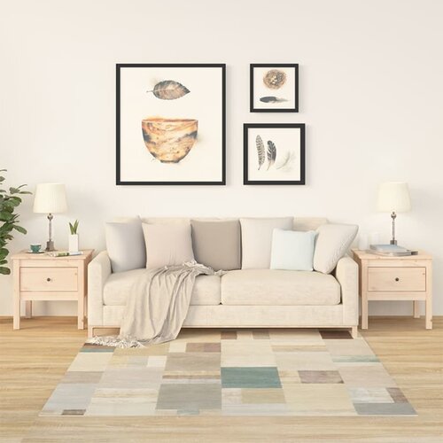 VidaXL Stranske mizice 2 kosa 50x50x49 cm trdna borovina Slike