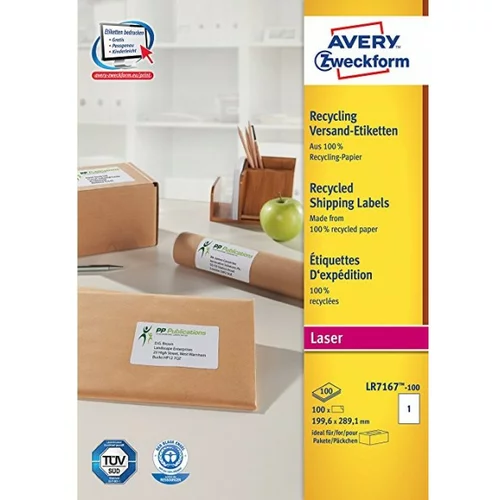 Avery Zweckform Reciklirane etikete za pakete 199,6 x 289,1 mm