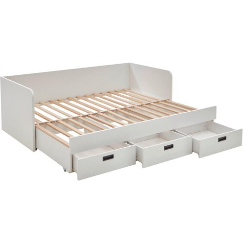 XXXL Raztegljiva Postelja Bianca, 90-180x200, Bela Slike