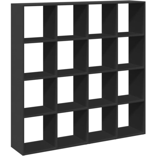Maison Chic Knjižna omara - Knjižni regal črna 137,5x29x137,5 cm inženirski les, (21725906) Cene