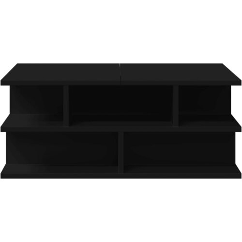  Stolić za kavu crni 70x70x29 cm od konstruiranog drva Slike