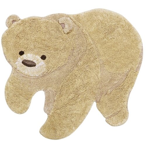 Lorena Canals Bež periv/ručno rađen pamučan dječji tepih 120x122 cm Bear &amp;ndash; Slike