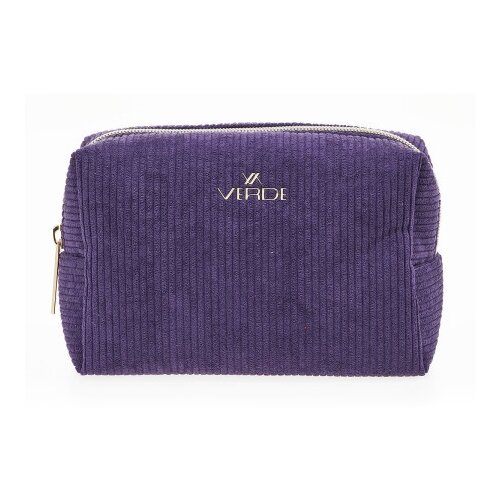 Verde Neseser pravougaoni somotski 0288, 17&amp;times;8&amp;times;12 cm ljubičasta ( 16NSV0288L ) Slike