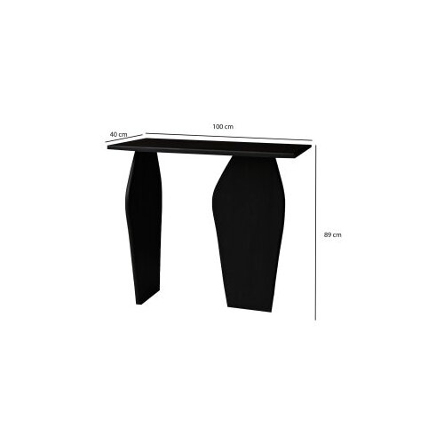 Hanah home konzola arya, 100x90x40 cm, crna Cene