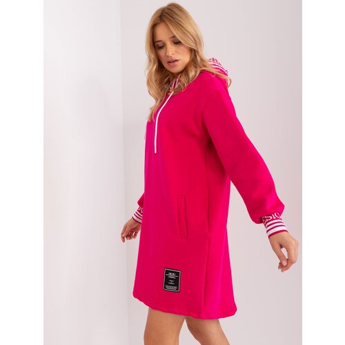 Fashion Hunters Fuchsia Oversize Sweatshirt Dress Slike