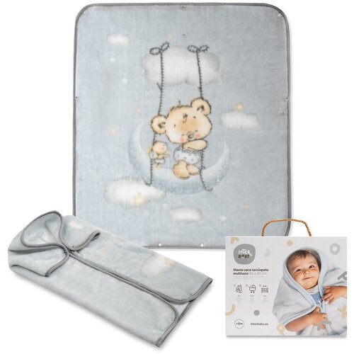 Interbaby dekica i vreća za spavanje 80x90 cm Oblak siva Slike