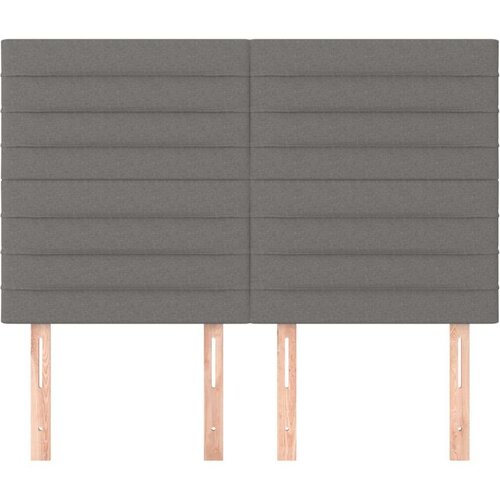  Uzglavlja 4 kom tamnosivi 72 x 5 x 78/88 cm od tkanine Slike