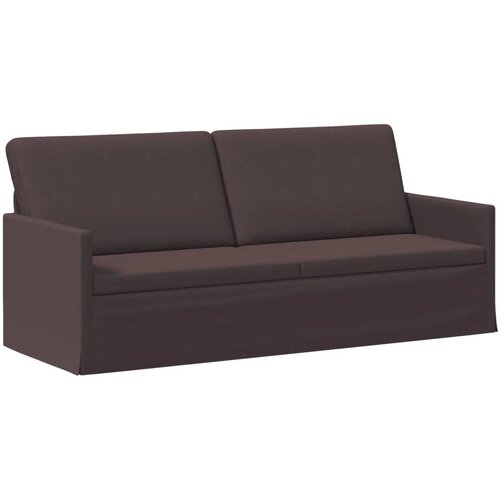  Set sofe 2 pcs Tamno smeđa Tkanina - Tamno smeđa 1-sjedalni + 3-sjedalni (180 cm) Slike