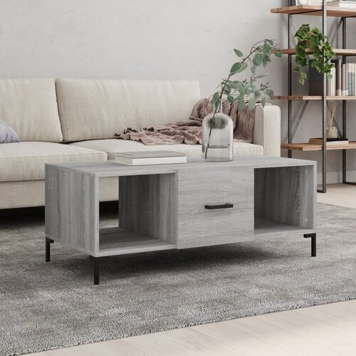 VidaXL Stolić za kavu boja hrasta 102x50x40 cm konstruirano drvo Slike