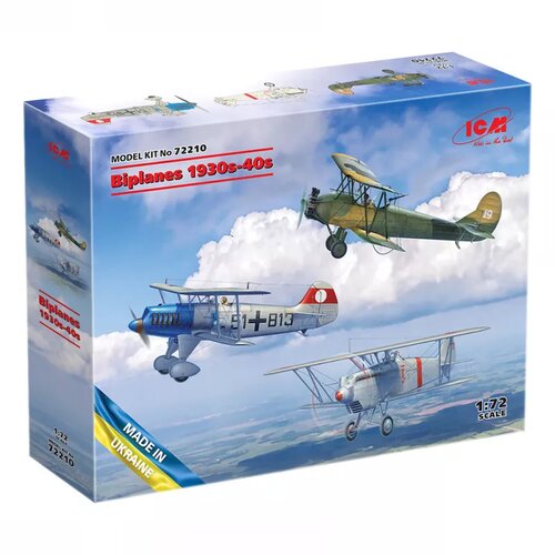 ICM model kit aircraft - biplanes of the 1930s and 1940s (Не-51A-1, Ki-10-II, U-2/Po-2VS) 1:72 Slike