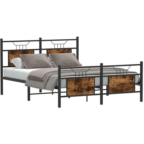 VidaXL Okvir kreveta bez madraca boja hrasta 140 x 200 cm drveni Slike
