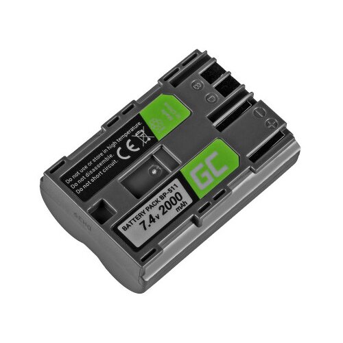 Green cell Baterija BP-508 / BP-511 / BP-511A / BP-512 / BP-514 za Canon EOS 100 / EOS D60 / Powershot G6, 1600 mAh Cene