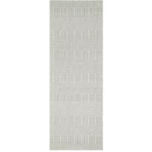 Asiatic Carpets Svijetlo sivi vuneni tepih staza 66x200 cm Sloan –
