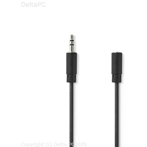 Nedis Stereo Audio Kabel 3.5 mm M - 3.5 mm Z 1.0m CAGP22050BK10