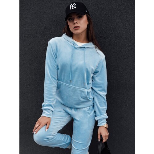 DStreet Complete women&amp;#039;s velour RELAX FIT light blue Slike