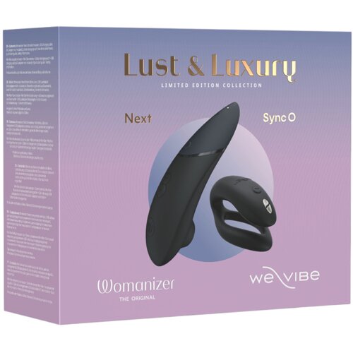 Womanizer Lust&amp;amp;Luxury - set klitoralnih i parnih vibratora (crna) Slike