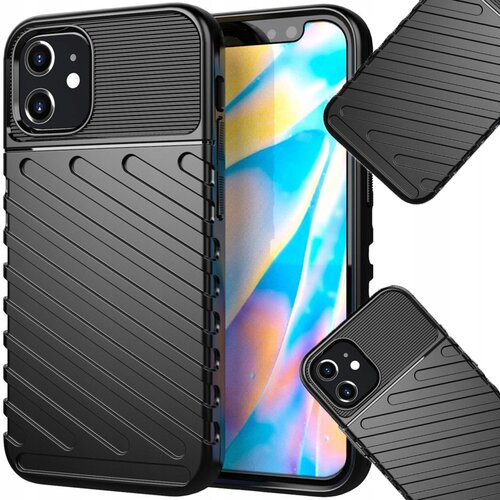 HURTEL OVITEK THUNDER OVITEK OHIŠJE ZADNJI OVITEK ZA IPHONE 12 MINI ČRN, (21896354) Cene