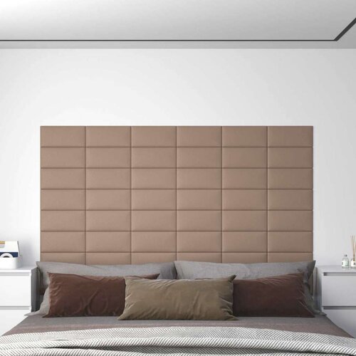  Zidna uzglavlja 12 pcs Boja cappuccina 30 x 15 cm tkanina Cene