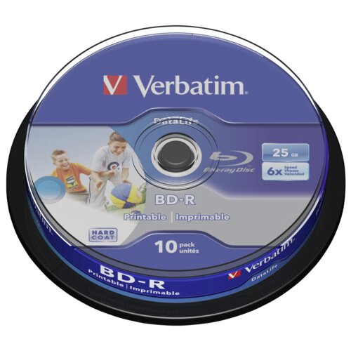 Verbatim 1x10 BD-R Blu-Ray 25GB 6x Speed DL Wide Printable CB Cijene
