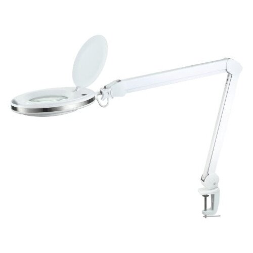 Rebel delovna LED svetilka s povečevalnim steklom 5D, 10 W, 730 lm in mizo s sponko Cene