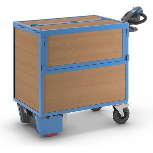 eurokraft pro zabojni voziček z električnim pogonom, stene iz mdf-plošč, s pokrovom, dxšxv 1430 x 730 x 1200 mm Cene