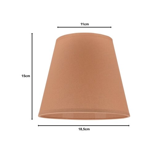  duolla - abažur za stonu lampu sofia xs E14 &amp;oslash; 18,5 cm braon Slike