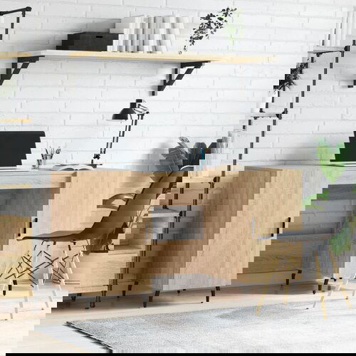 VidaXL Radni stol boja hrasta sonome 140x50x75 cm konstruirano drvo Slike
