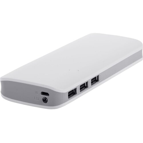  10000mAh prenosna baterija LED in 3x USB 2.1 powerbank bel Slike